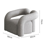 LIVARA SM1010 Velvet A Cream-Style With Throw Single Sofa Pillow