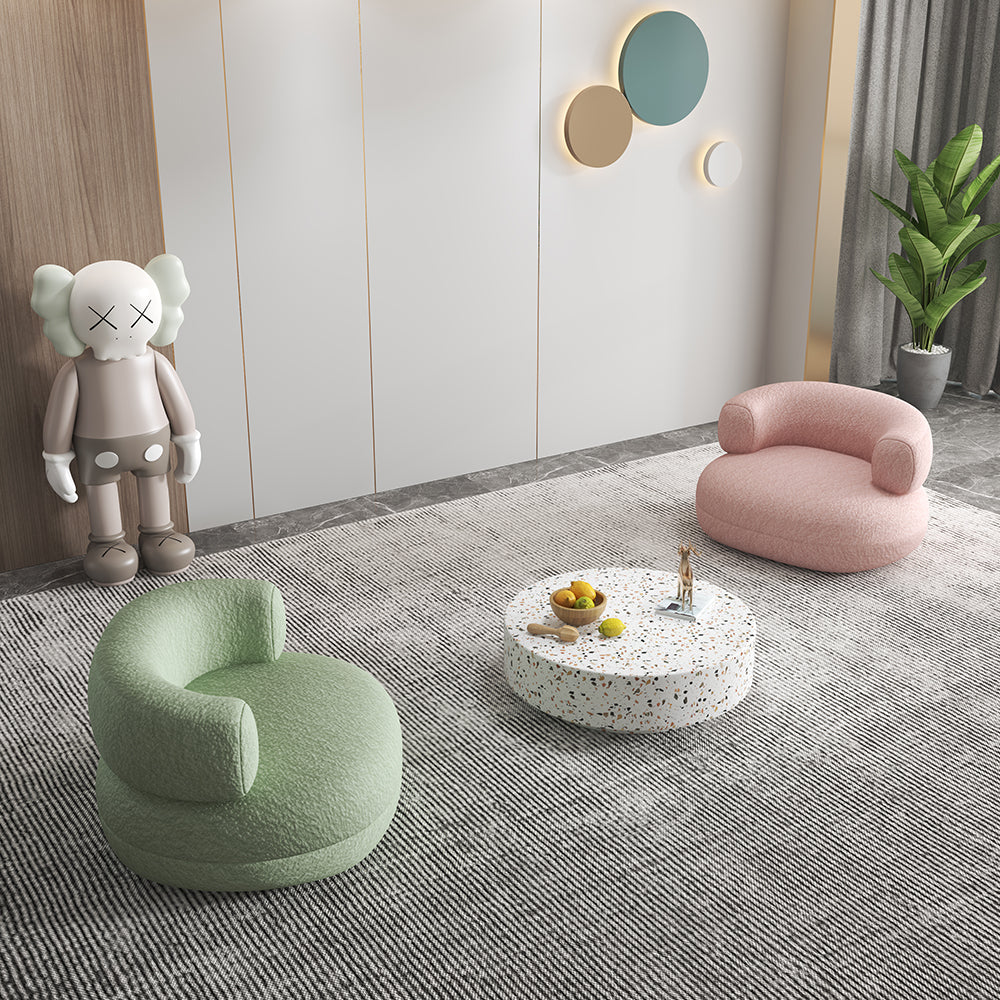 LIVARA SM1011 With Sofa A Cream-Style Throw Single Velvet Pillow