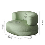 LIVARA SM1011 With Sofa A Cream-Style Throw Single Velvet Pillow