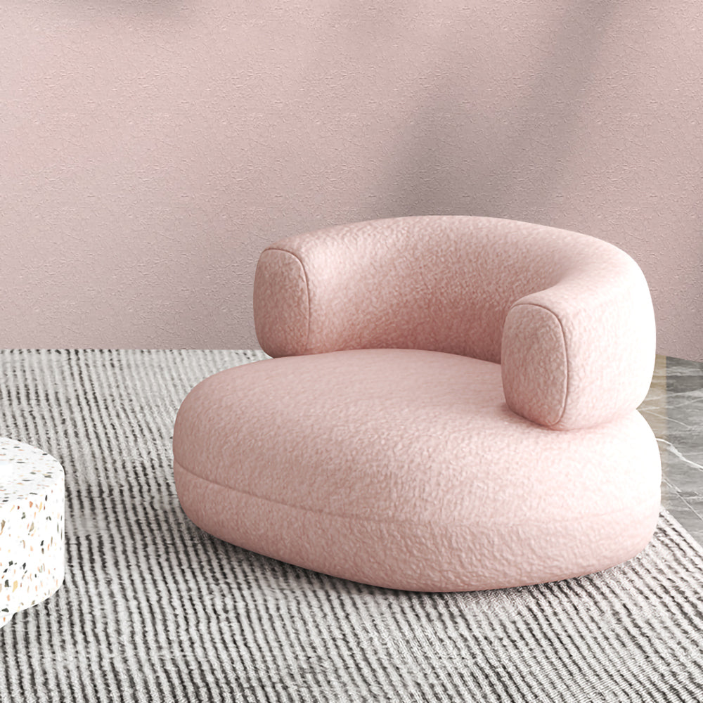 LIVARA SM1011 With Sofa A Cream-Style Throw Single Velvet Pillow