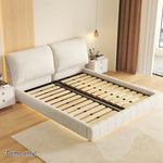 LIVARA SM1016 150/180cm With Tables Sensor - Two Bed Fabric Light Matte Bedside Beige