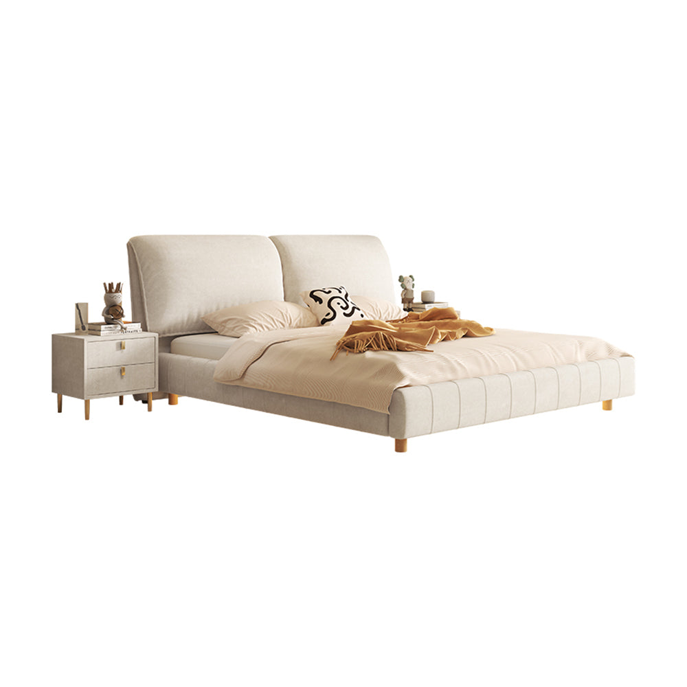LIVARA SM1016 150/180cm With Tables Sensor - Two Bed Fabric Light Matte Bedside Beige