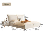LIVARA SM1020 Two Light Sensor Fabric Matte With Bedside Bed 150/180cm Tables