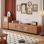 LIVARA Vintage-Style TV - Cabinet/Sideboard Wood Solid Walnut