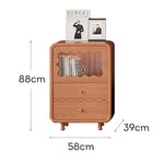 LIVARA Vintage-Style TV - Cabinet/Sideboard Wood Solid Walnut