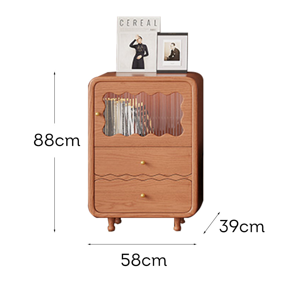 LIVARA Vintage-Style TV - Cabinet/Sideboard Wood Solid Walnut
