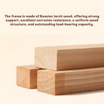 LIVARA Model-2002 Waxed Solid Fabric Bed Wood Leather 150cm/180cm Frame