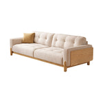 LIVARA SM811 180/210/240/280cm Fabric Sofa Corduroy Solid Frame - Wood Length Beige