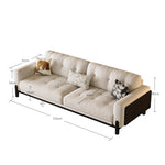 LIVARA 8112 - Pillows Throw Sofa 180-280cm Series With Vintage-style Black