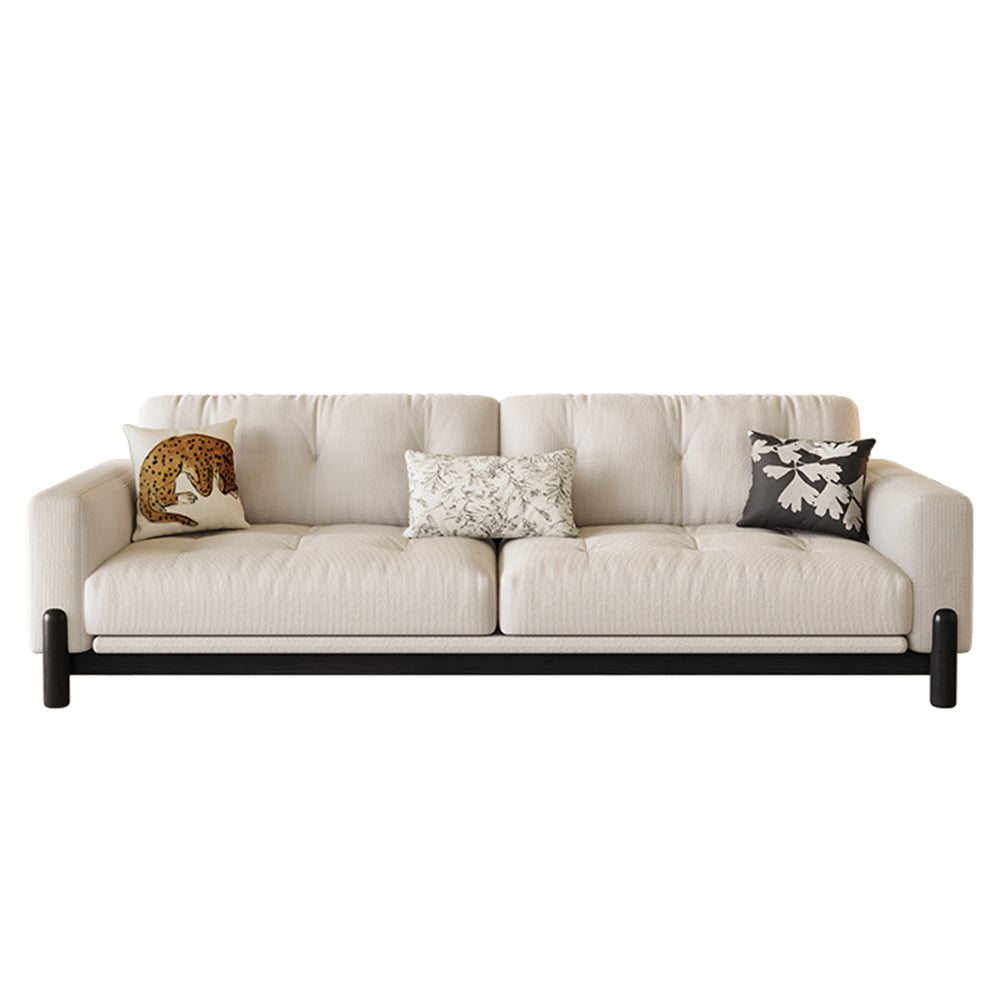 LIVARA 8112 - Pillows Throw Sofa 180-280cm Series With Vintage-style Black