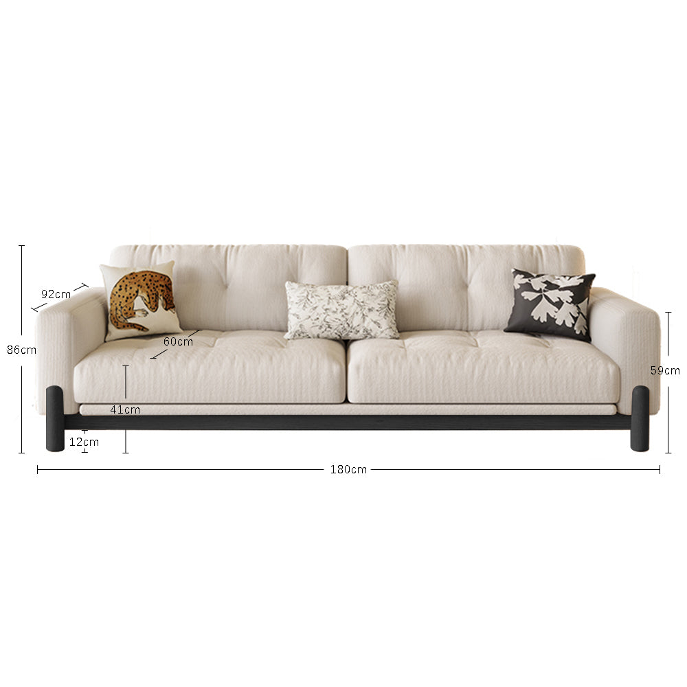 LIVARA 8113 Sofa Series 180-280cm With Vintage-style Throw Pillows