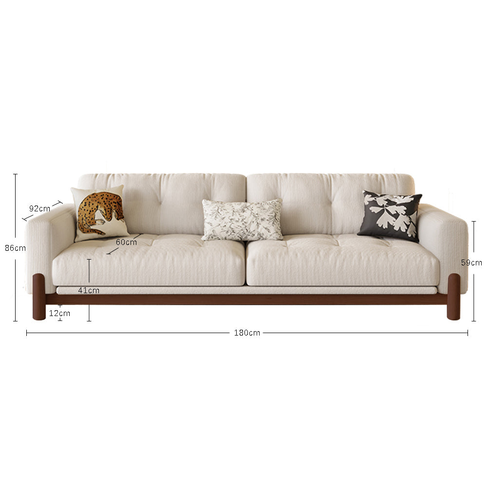 LIVARA 8113 Sofa Series 180-280cm With Vintage-style Throw Pillows