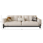 LIVARA 8113 Sofa Series 180-280cm With Vintage-style Throw Pillows