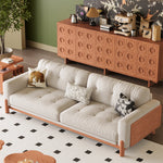 LIVARA 8113 Sofa Series 180-280cm With Vintage-style Throw Pillows