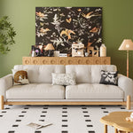 LIVARA 8113 Sofa Series 180-280cm With Vintage-style Throw Pillows