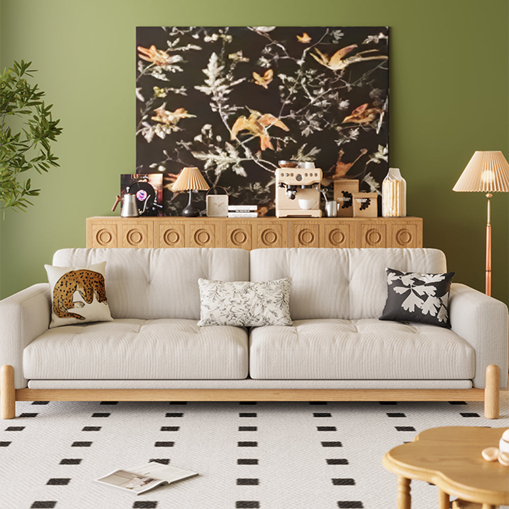 LIVARA 8113 Sofa Series 180-280cm With Vintage-style Throw Pillows