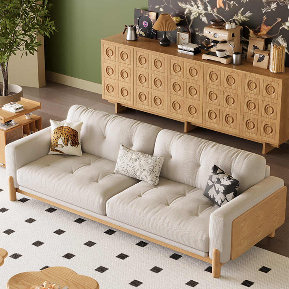 LIVARA 8113 Sofa Series 180-280cm With Vintage-style Throw Pillows