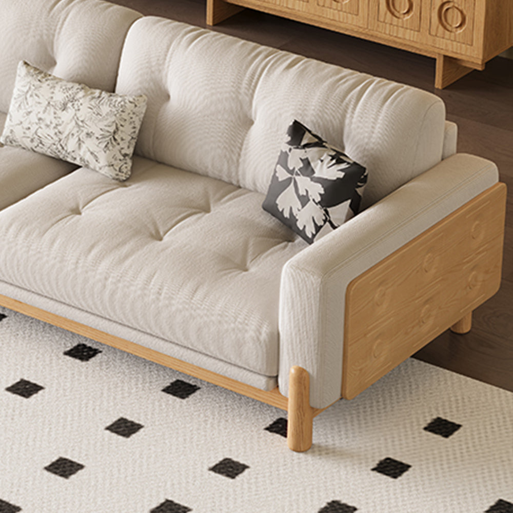 LIVARA 8113 Sofa Series 180-280cm With Vintage-style Throw Pillows