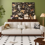LIVARA 8113 Sofa Series 180-280cm With Vintage-style Throw Pillows