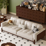 LIVARA 8113 Sofa Series 180-280cm With Vintage-style Throw Pillows