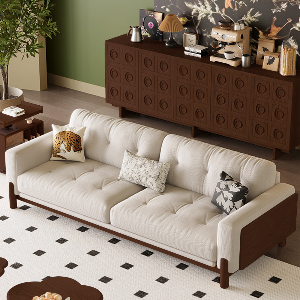 LIVARA 8113 Sofa Series 180-280cm With Vintage-style Throw Pillows