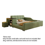 LIVARA SM901 With Lengrh Bed Bookshelf - Eco-friendly Leather 120/135/150/180cm Green