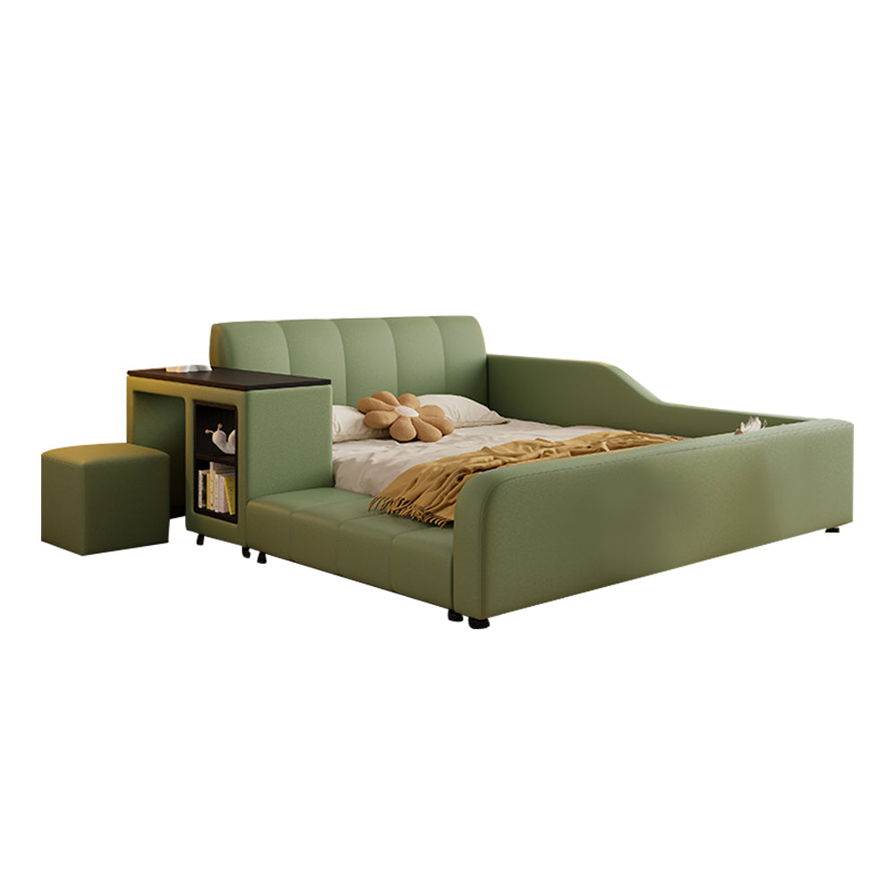 LIVARA SM901 With Lengrh Bed Bookshelf - Eco-friendly Leather 120/135/150/180cm Green