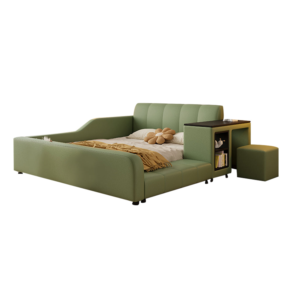 LIVARA SM901 With Lengrh Bed Bookshelf - Eco-friendly Leather 120/135/150/180cm Green