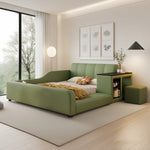 LIVARA SM901 With Lengrh Bed Bookshelf - Eco-friendly Leather 120/135/150/180cm Green