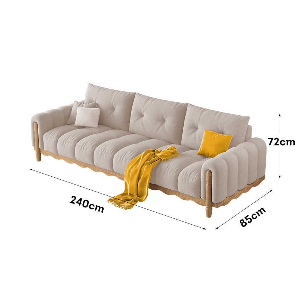 LIVARA 908 Style With Sofa Velvet Vintage 180-280cm Throw Pillows