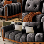 LIVARA 908 Leather Style Wax 180-280cm Oil With Vintage Sofa Throw Pillows