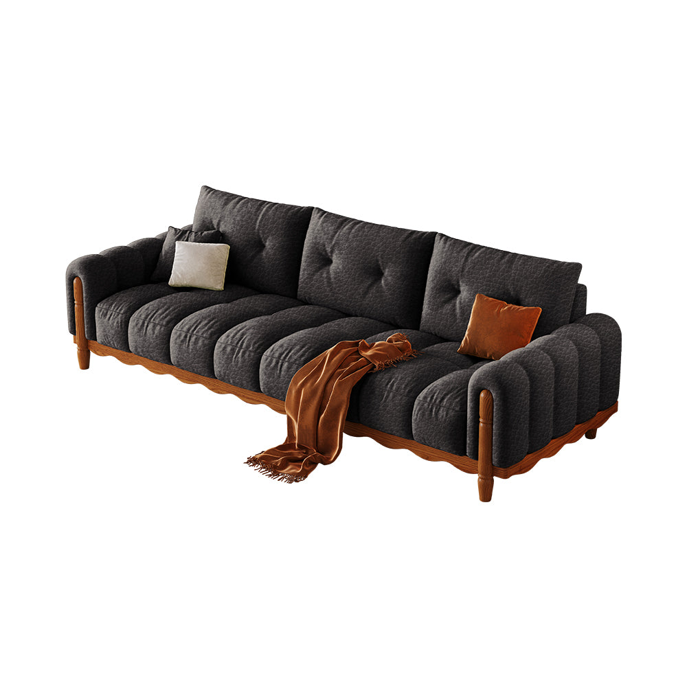 LIVARA 908 Leather Style Wax 180-280cm Oil With Vintage Sofa Throw Pillows