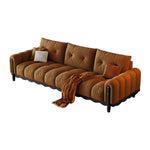 LIVARA 908 Leather Style Wax 180-280cm Oil With Vintage Sofa Throw Pillows