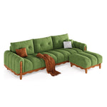 LIVARA 908 Style With Sofa Velvet Vintage 180-280cm Throw Pillows