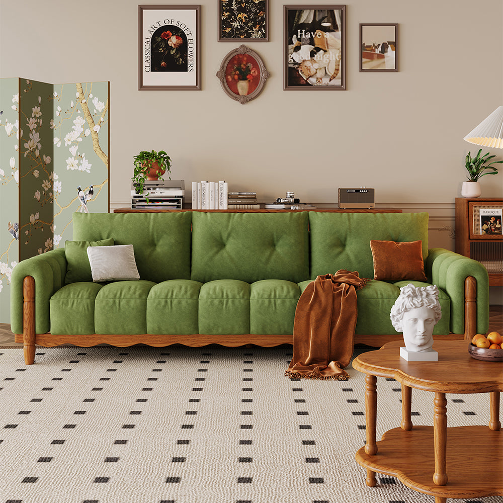 LIVARA 908 Style With Sofa Velvet Vintage 180-280cm Throw Pillows