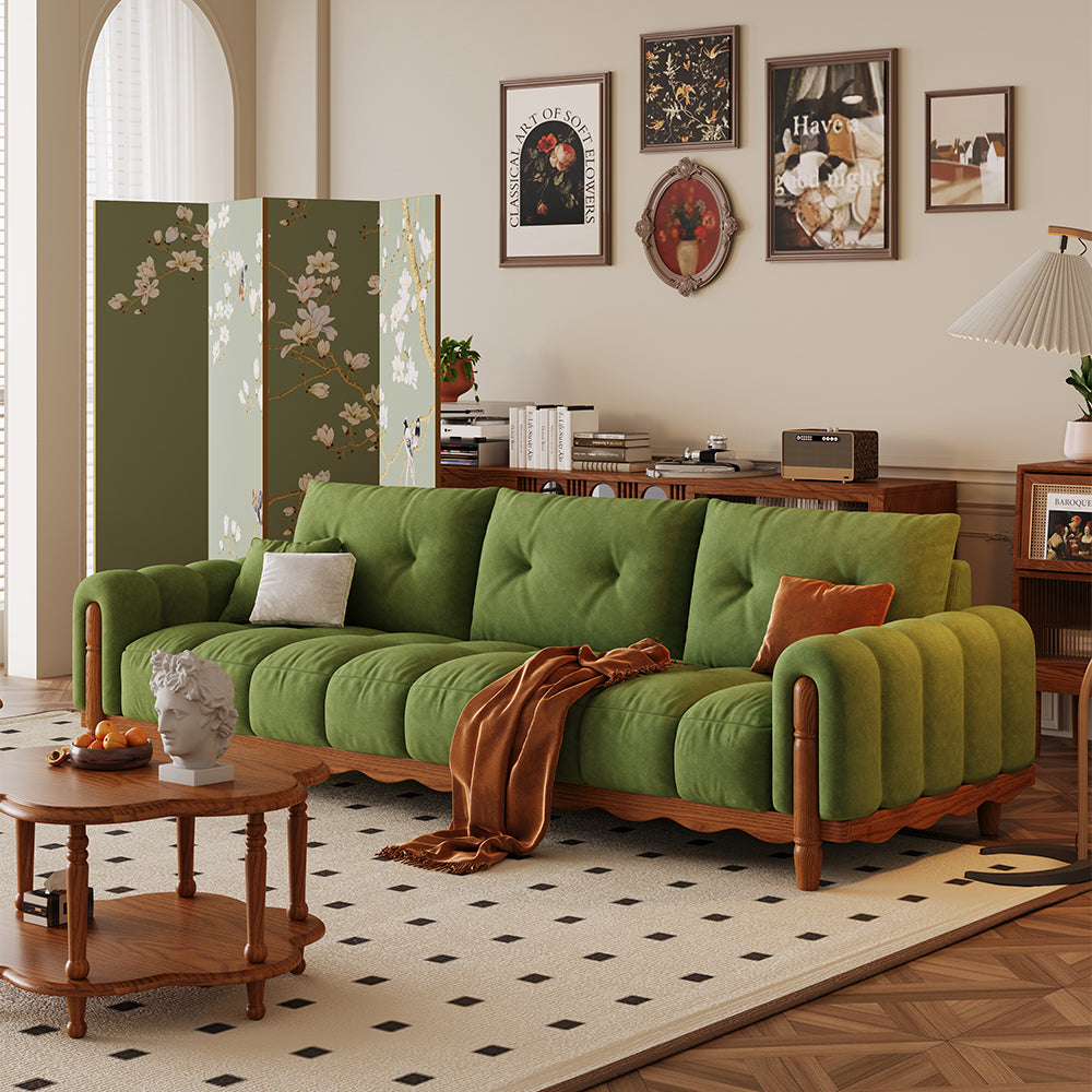 LIVARA 908 Style With Sofa Velvet Vintage 180-280cm Throw Pillows