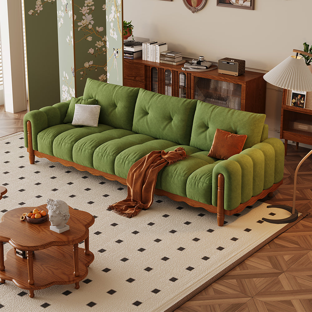 LIVARA 908 Style With Sofa Velvet Vintage 180-280cm Throw Pillows