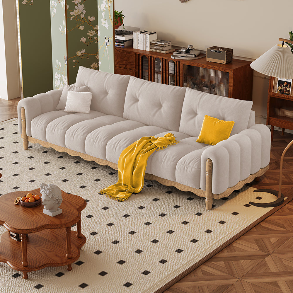 LIVARA 908 Style With Sofa Velvet Vintage 180-280cm Throw Pillows