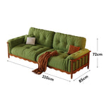 LIVARA 909 Style With Vintage Velvet 180-280cm Sofa 180-280cm Cushions