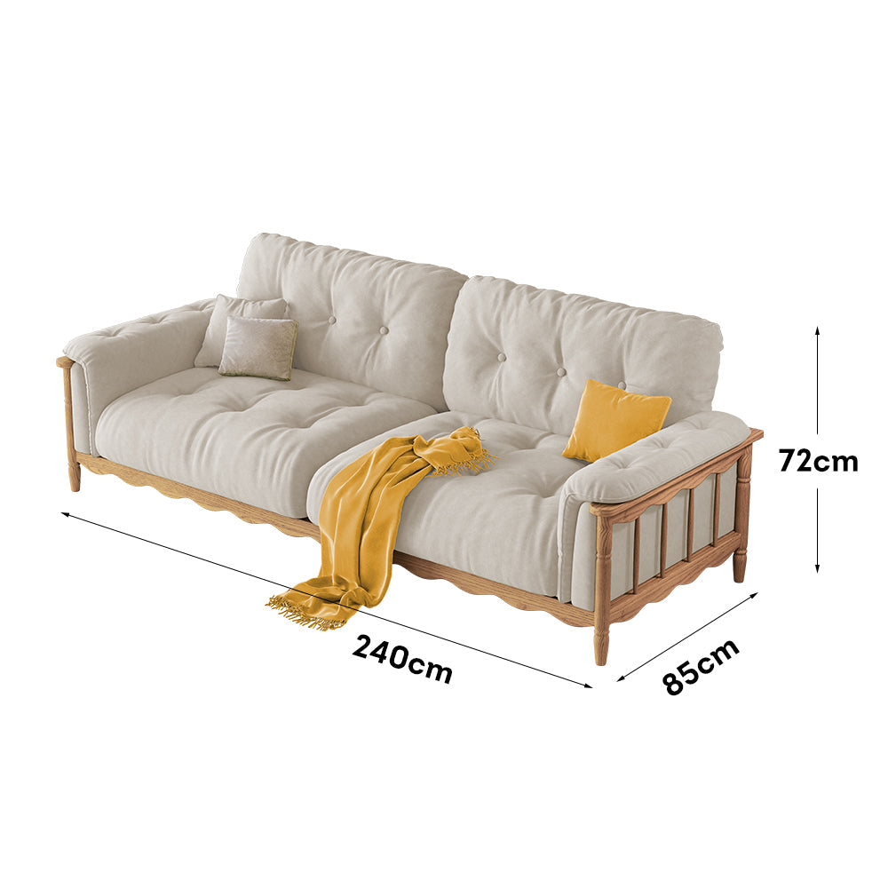 LIVARA 909 Style With Vintage Velvet 180-280cm Sofa 180-280cm Cushions