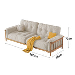 LIVARA 909 Style With Vintage Velvet 180-280cm Sofa 180-280cm Cushions