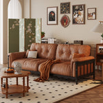 LIVARA 909 Wax With Vintage Sofa 180-280cm Style Leather Oil Cushions
