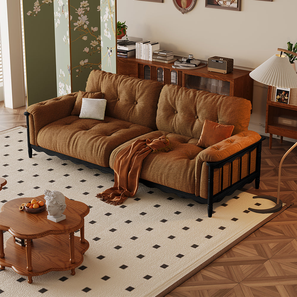 LIVARA 909 Wax With Vintage Sofa 180-280cm Style Leather Oil Cushions
