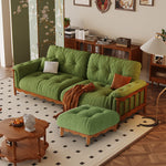 LIVARA 909 Style With Vintage Velvet 180-280cm Sofa 180-280cm Cushions