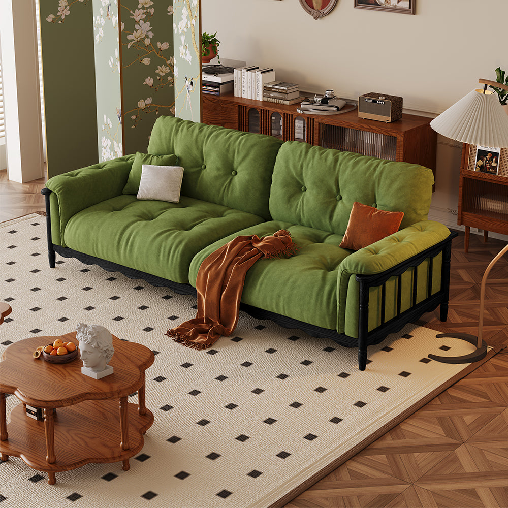 LIVARA 909 Style With Vintage Velvet 180-280cm Sofa 180-280cm Cushions