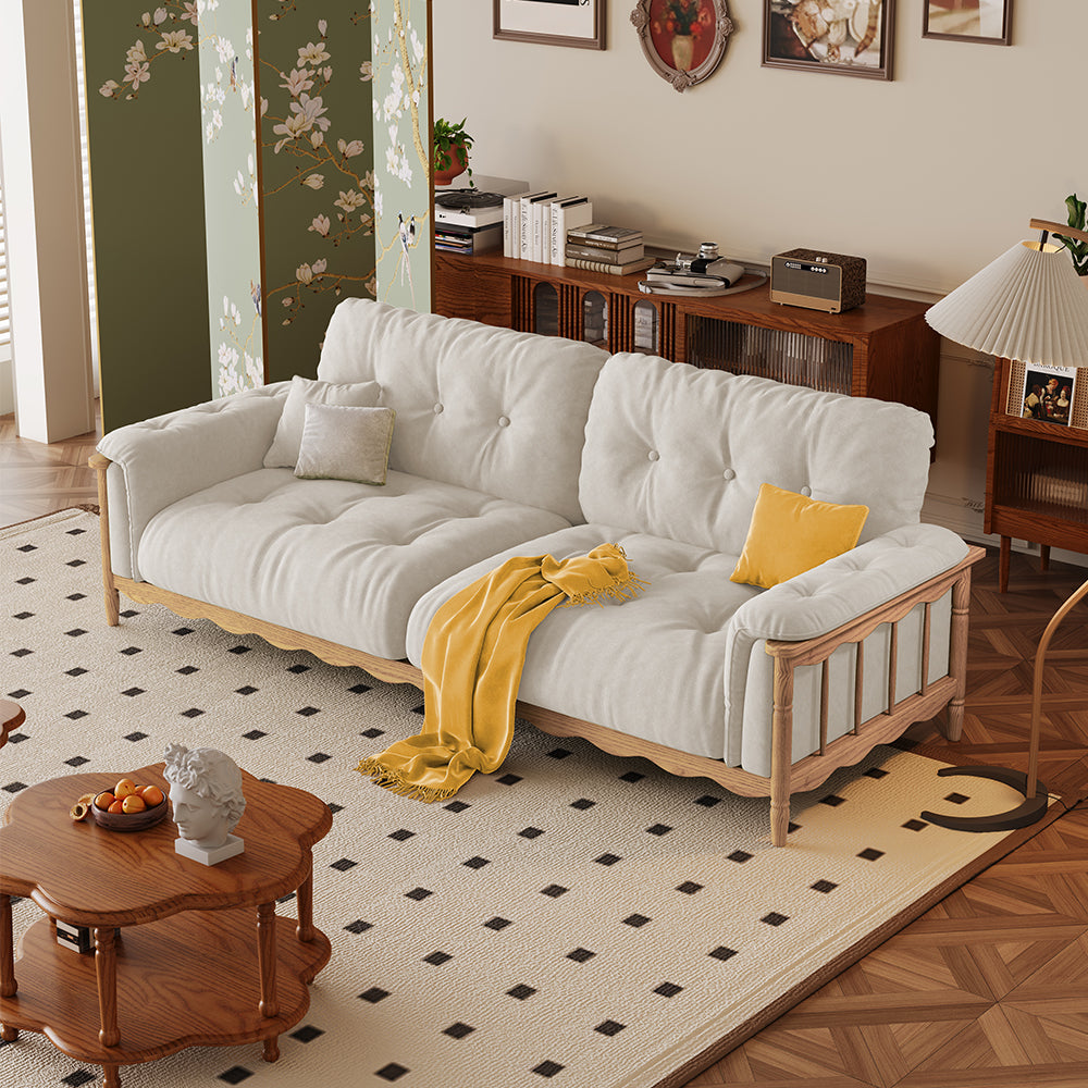 LIVARA 909 Style With Vintage Velvet 180-280cm Sofa 180-280cm Cushions