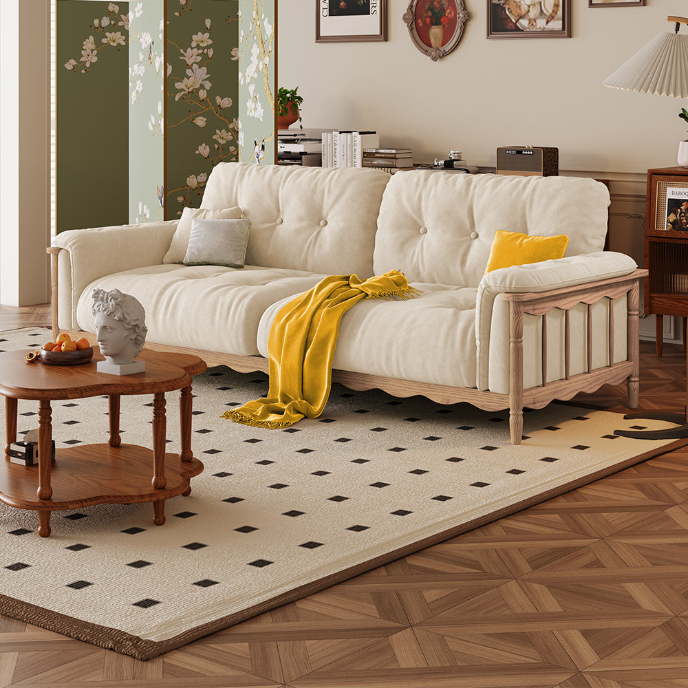LIVARA 909 Style With Vintage Velvet 180-280cm Sofa 180-280cm Cushions