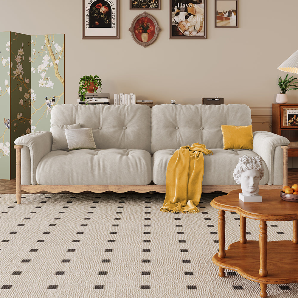 LIVARA 909 Style With Vintage Velvet 180-280cm Sofa 180-280cm Cushions