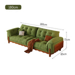 LIVARA 910 Sofa Solid Fabric Length 180/210/240/280cm Velvet Wood Frame