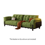 LIVARA 910 Sofa Solid Fabric Length 180/210/240/280cm Velvet Wood Frame
